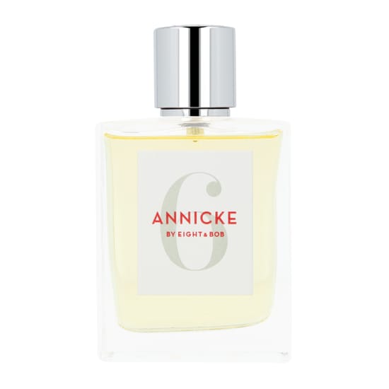 Close-up of Eight & Bob Annicke 6 EDP bottle