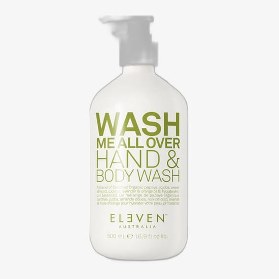 Упаковка Eleven Australia Wash Me All Over – гель для рук и тела с натуральными ингредиентами Флакон Eleven Australia Wash Me All Over – гель для рук и тела, универсальное мягкое очищение