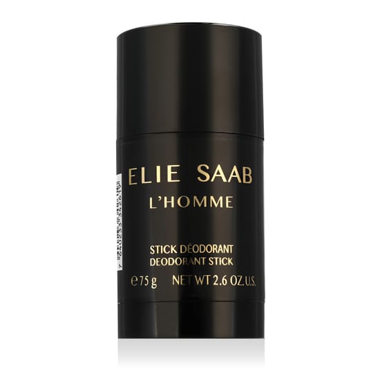 Close-up of Elie Saab L'Homme Perfumed Deostick packaging