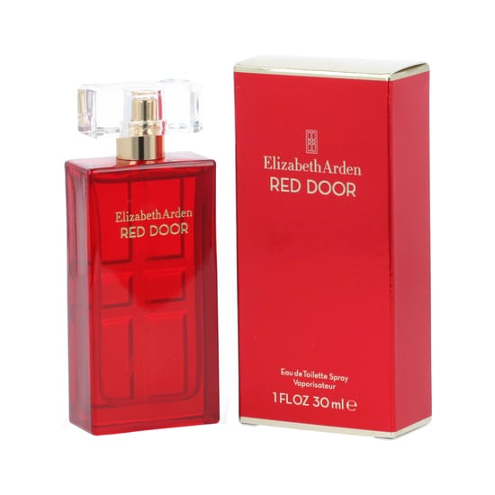 Bottle of Elizabeth Arden Red Door EDT on a white background