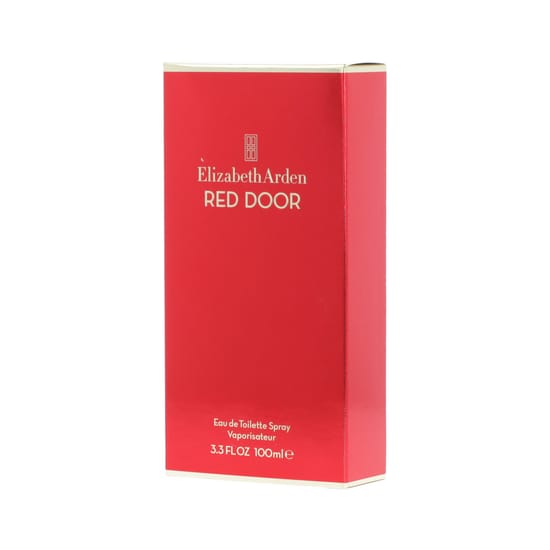 Bottle of Elizabeth Arden Red Door EDT on a white background
