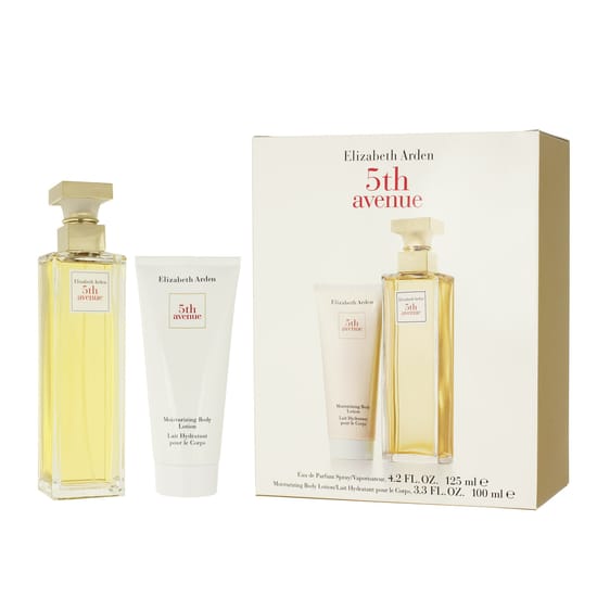 Elegantne pakend Elizabeth Arden 5th Avenue EDP ja kehakreemi jaoks