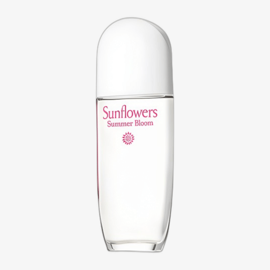 Elizabeth Arden Sunflowers Summer Bloom EDT pudel suvise maastiku taustal