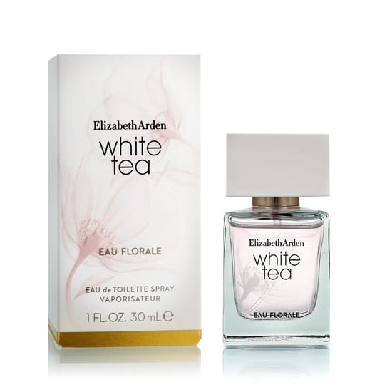 Close-up of Elizabeth Arden White Tea Eau Florale bottle