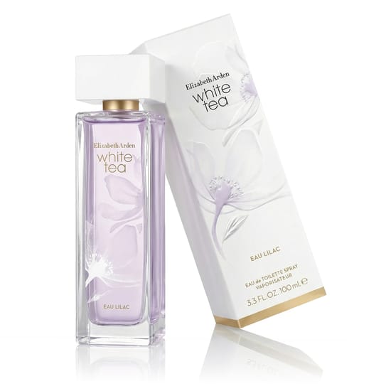 Rafineeritud ja minimalistlik pudel Elizabeth Arden White Tea Eau Lilac EDT unisex lõhnale
