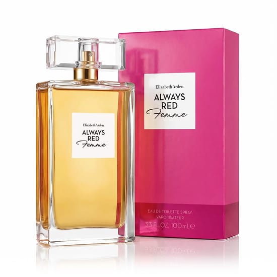 Стильный флакон женского аромата Elizabeth Arden Always Red Femme 2024 EDT