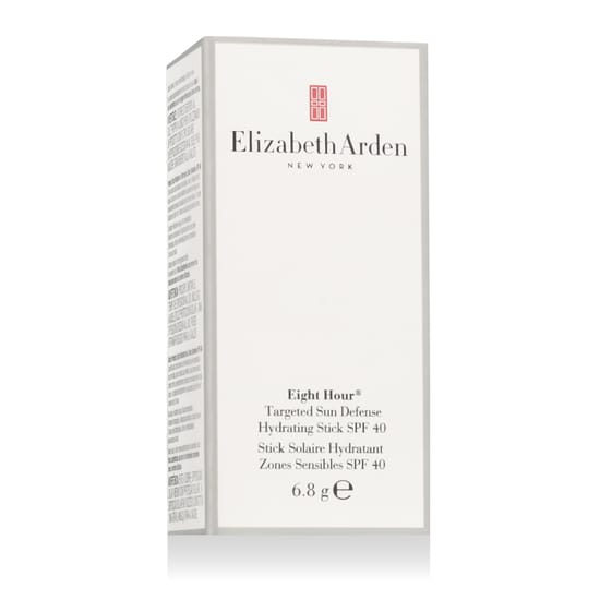 Elizabeth Arden Eight Hour Targeted Sun Defence Hydrating Stick SPF 40 close-up, lightweight sun protection stick