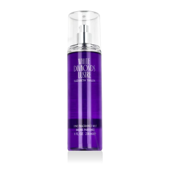 Elegant bottle of Elizabeth Taylor White Diamonds Lustre Bodyspray