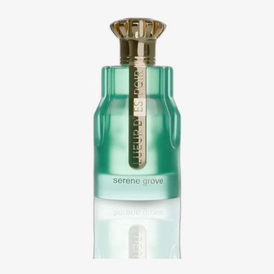 Close-up image of Emir Lueur d'Espoir Serene Grove EDP bottle