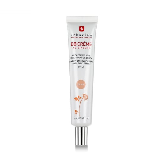 Erborian BB Make-up Care Face Cream SPF 20 (Clair) in a Stylish Setting Close-up of Erborian BB Make-up Care Face Cream SPF 20 (Clair) packaging