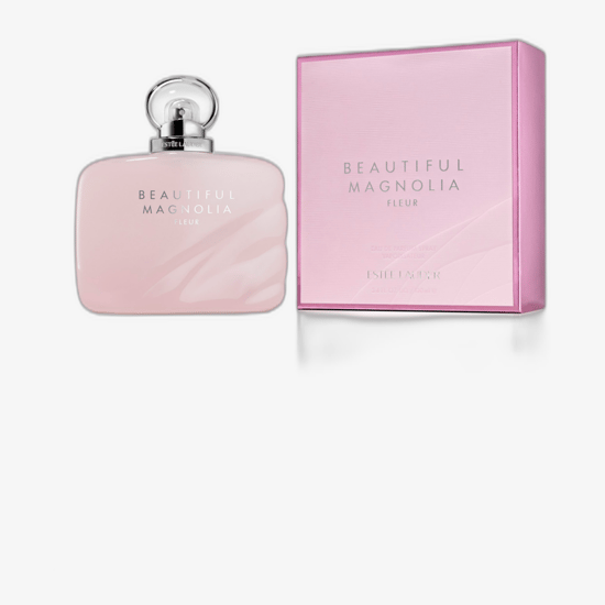 Бутылка Estée Lauder Beautiful Magnolia Fleur EDP вблизи
