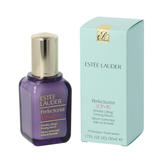 Estée Lauder Perfectionist CP+R kortsude tõstmiseks mõeldud seerumi pudeli lähivõte