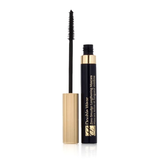 Close-up of estée lauder double wear mascara in black