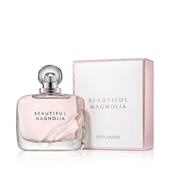 Бутылка Estée Lauder Beautiful Magnolia Fleur EDP вблизи