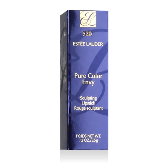 Close-up of Estée Lauder Pure Color Envy Lipstick in shade 370 Carnal with creamy, vibrant texture