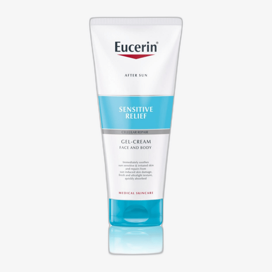 Eucerin Sensitive Relief geel-kreem rahustav hooldus tundlikule nahale pakendis