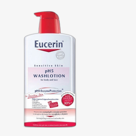 Moisturizing packaging of Eucerin pH5 Body Lotion 1000 ml