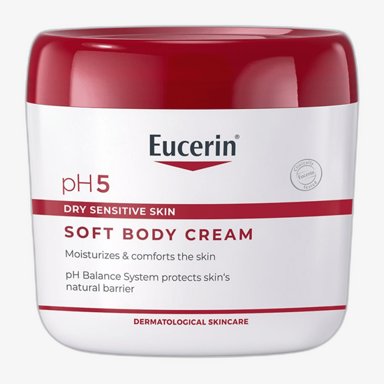Niisutav kreem Eucerin pH5 pehme kehakreem pakendis