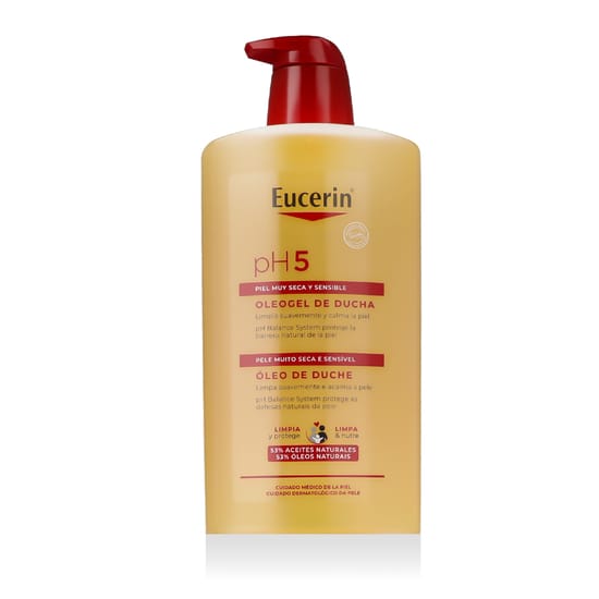 Флакон масла для душа Eucerin pH5 для ухода за сухой кожей
