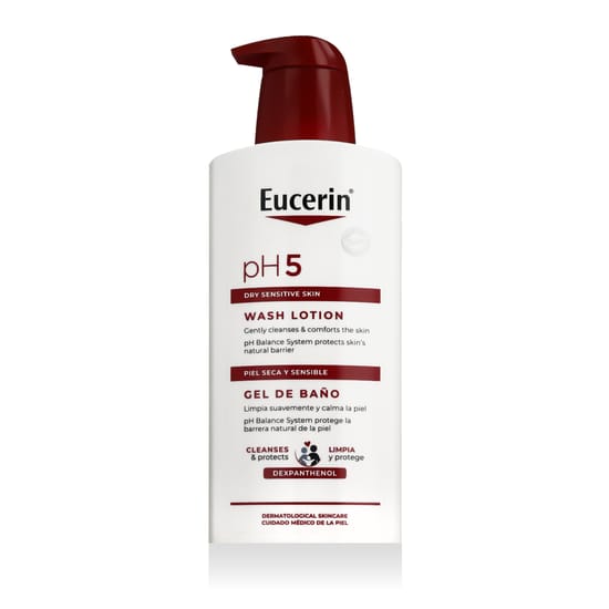 Eucerin pH5 pesu emulsioon rahustava koostisega pudel