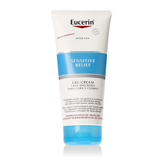 Eucerin Sensitive Relief geel-kreem rahustav hooldus tundlikule nahale pakendis