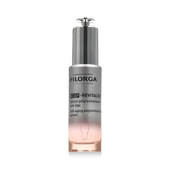 Крупный план флакона Filorga NCEF-Revitalize – антивозрастная сыворотка для лица