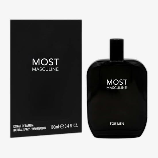 Fragrance One Most Masculine EDP showcasing modern, elegant design