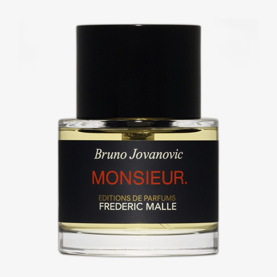 Elegant bottle of frederic malle bruno jovanovic monsieur edp