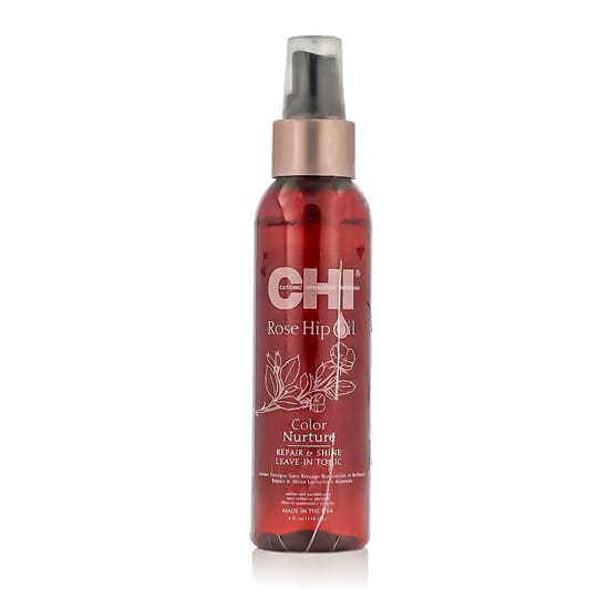 Bottle of Farouk Systems CHI Rose Hip Oil Leave-In Tonic