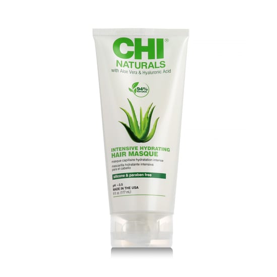 Farouk Systems CHI Naturals Hydrating Hair Mask close-up, smooth creamy texture, professional hair care