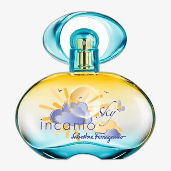 Бутылка аромата salvatore ferragamo incanto sky вблизи