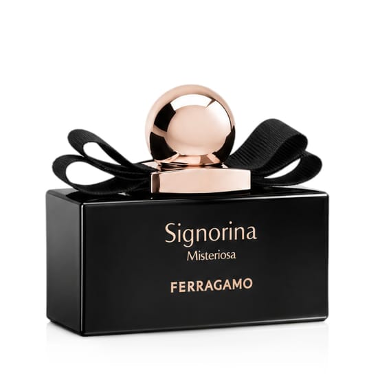 Оригинальная упаковка Ferragamo Signorina Misteriosa EDP Флакон Ferragamo Signorina Misteriosa EDP крупным планом