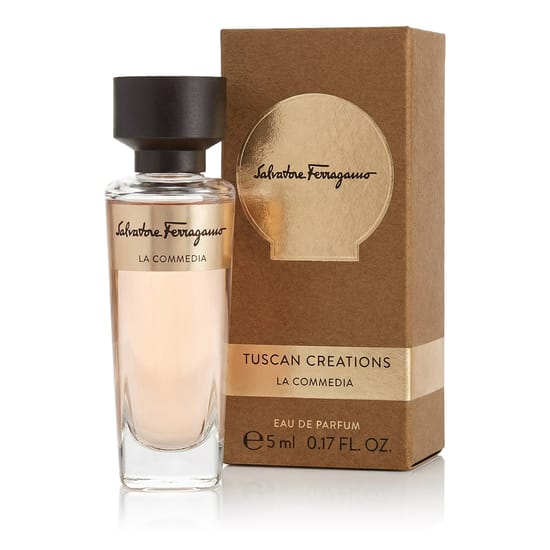 Стильный мини-флакон лакированного аромата Ferragamo Tuscan Creations La Commedia EDP