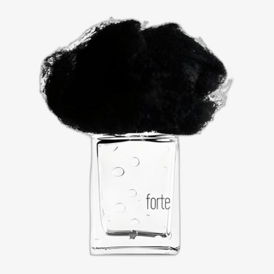 Close-up of the Filippo Sorcinelli Pioggia Forte EP fragrance bottle