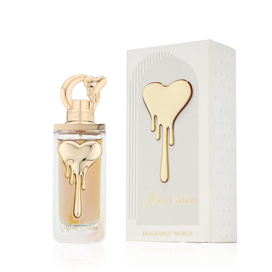 Fragrance World Allure Couture EDP originaalpakend Fragrance World Allure Couture EDP pudeli lähivõte