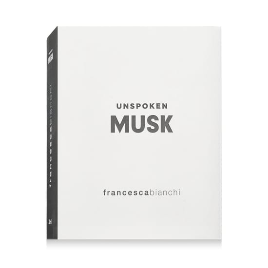 Elegant bottle of Francesca Bianchi Unspoken Musk EP close-up