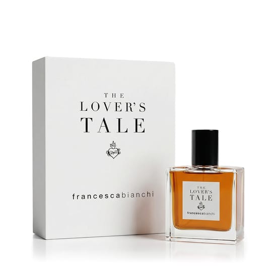 Elegant close-up of Francesca Bianchi The Lover's Tale EP bottle