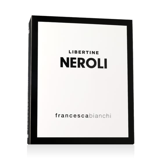 Close-up of Francesca Bianchi Libertine Neroli EP elegant perfume bottle