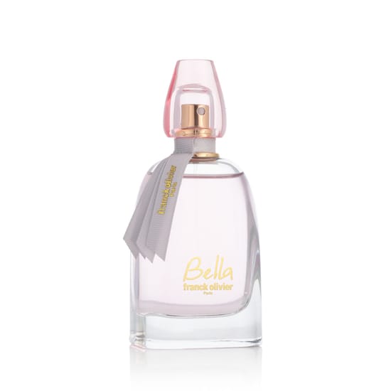 Close-up of the Franck Olivier Bella EDP bottle