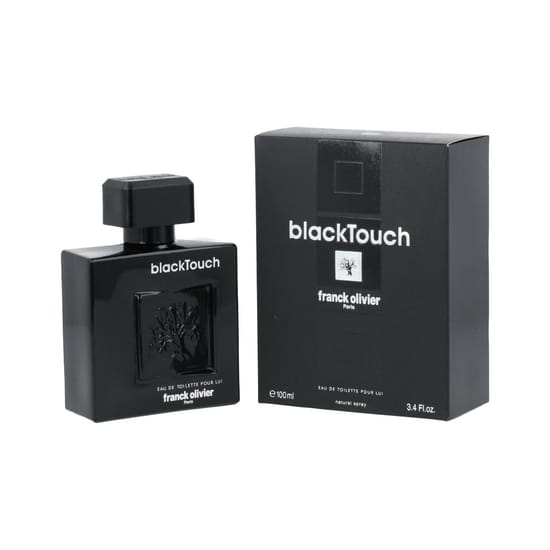 Bottle of franck olivier black touch edt fragrance