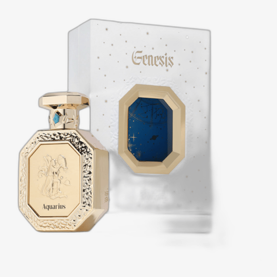 Bottle of French Avenue Genesis Aquarius EDP up close