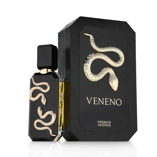 Bottle of French Avenue Veneno EDP up close