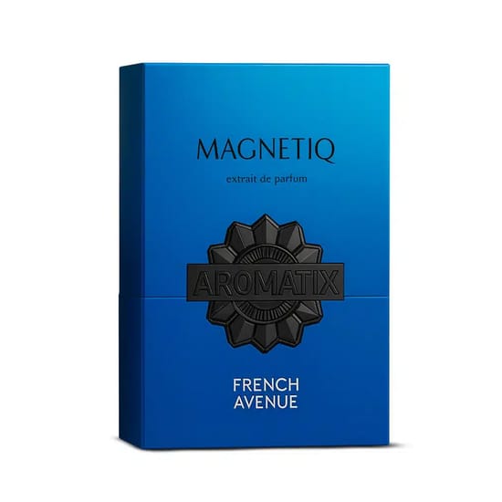 Elegant bottle of French Avenue Magnetiq EP perfume