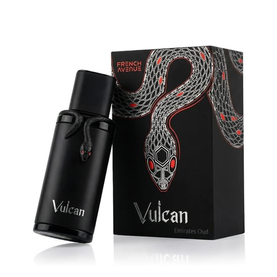 Elegant bottle of French Avenue Vulcan Black Friday EP unisex fragrance
