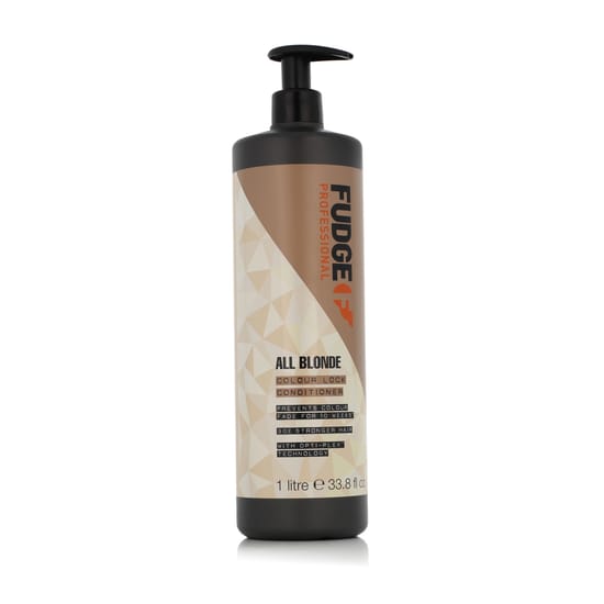 Fudge All Blonde Color Lock Conditioner pudeli lähivõte