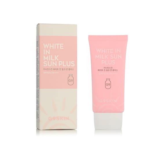G9SKIN White In Milk Sun Plus päikesekaitsekreemi pakend