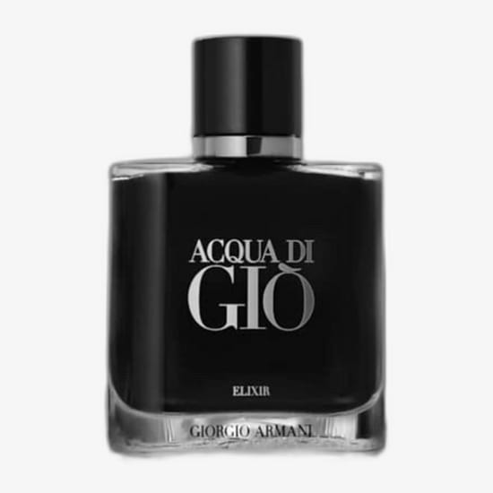 Elegant bottle of Giorgio Armani Acqua di Giò Elixir Parfum