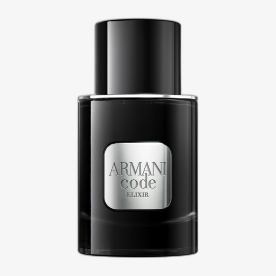 Original packaging of Giorgio Armani Armani Code Elixir Bottle of Giorgio Armani Armani Code Elixir Parfum