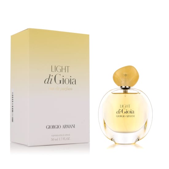 Giorgio Armani Light di Gioia EDP perfume in original packaging Bottle of Giorgio Armani Light di Gioia EDP fragrance