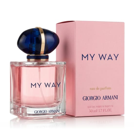 Refined clear bottle of Giorgio Armani My Way EDP